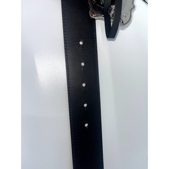 Versace La Medusa Leather Black Belt 95/38 -Brand New main image 8